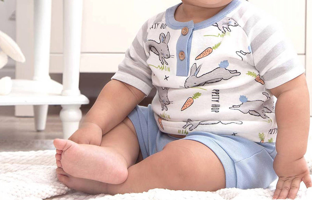 "Easter Parade" Henley Tee & Shorts for Baby Boys
