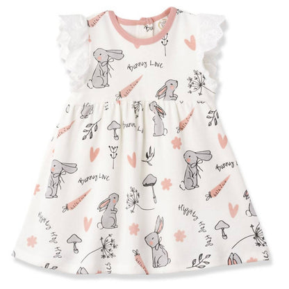 "Happy Bunnies" Dress for Baby Girls