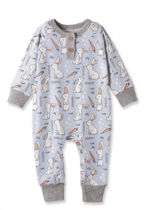 Kid's Cottontail Crew Henley Romper