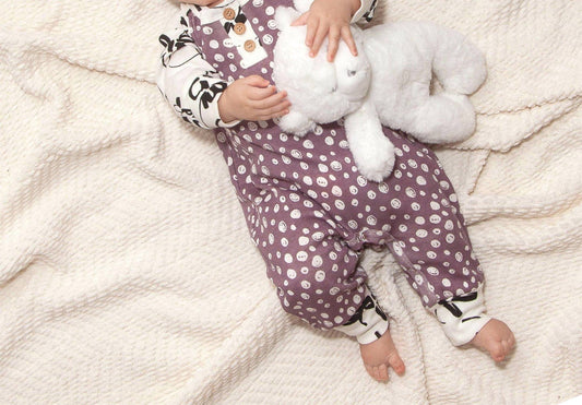 Newborn Baby Girls Painterly Petals Henley Romper