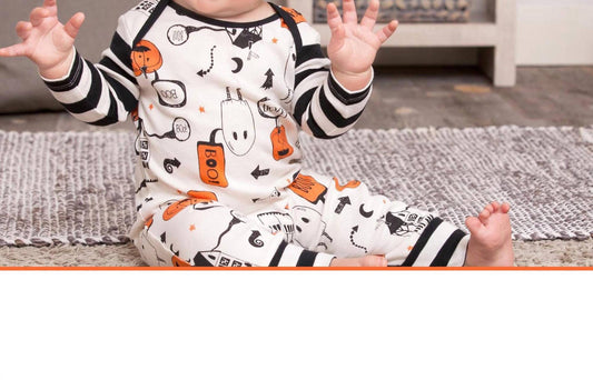 Tesa Babe "Peek-A-Boo!" Halloween Romper for Baby Girls and Baby Boys