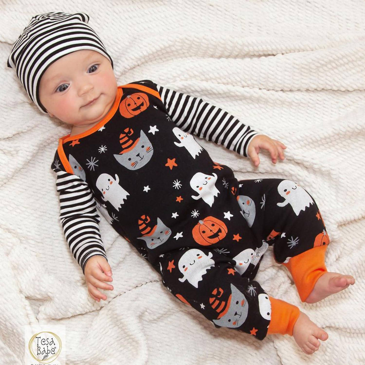 Tesa Babe "Pumpkin Party" Romper for Baby Girls and Boys