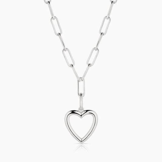Women's Open Heart Necklace