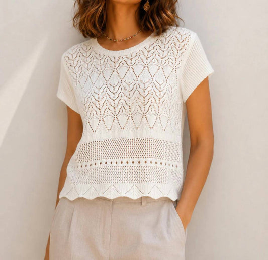 Open Knit Top