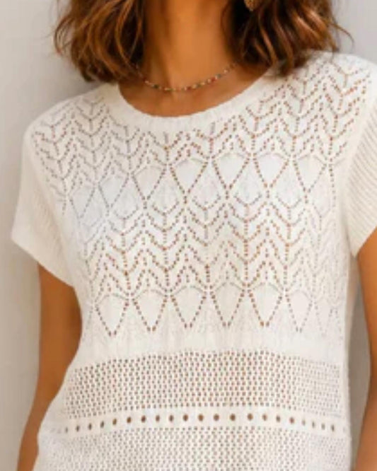 Open Knit Top