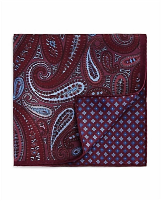 Paisley Floret Neat Pocket Square