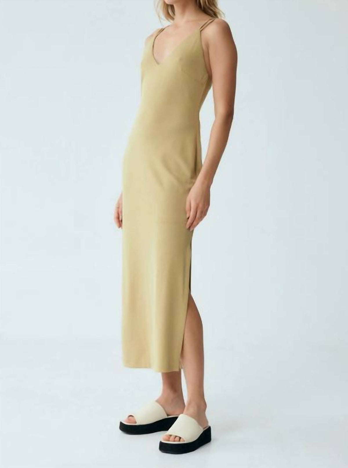 Form Cross Back Midi Dress