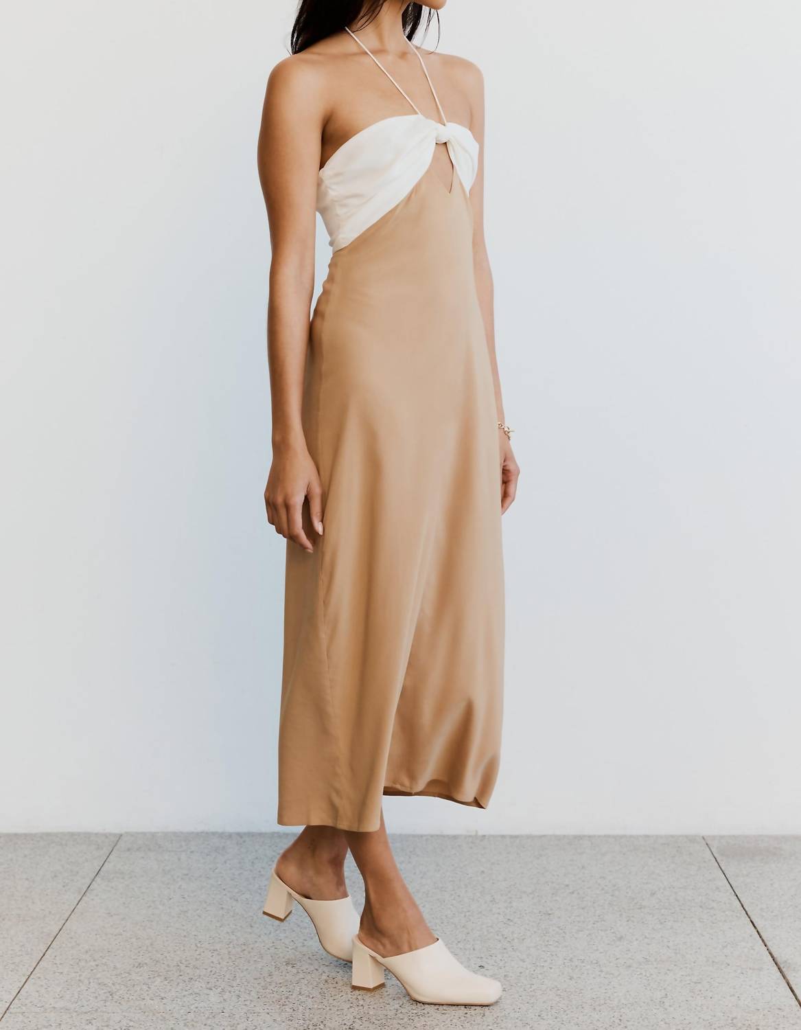 Let's Split Slip Midi Dress
