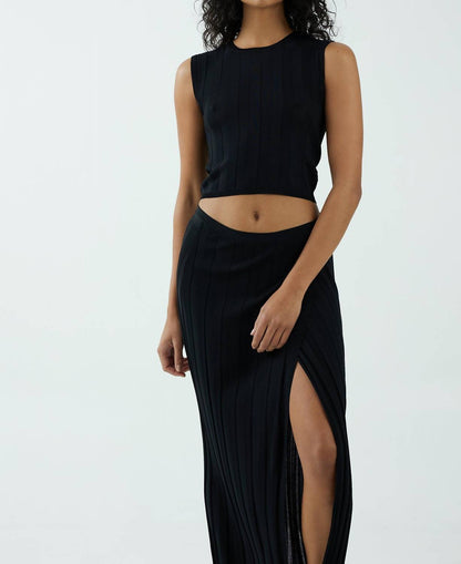 LIASON KNIT WRAP SKIRT