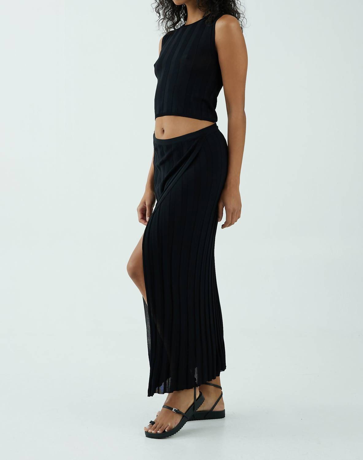 LIASON KNIT WRAP SKIRT
