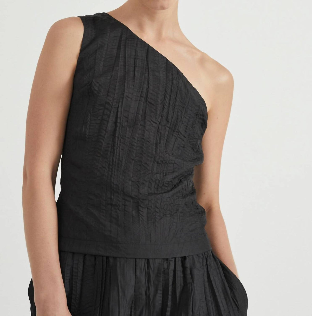 Rolling Wave One Shoulder Top