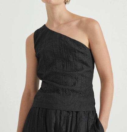 Rolling Wave One Shoulder Top