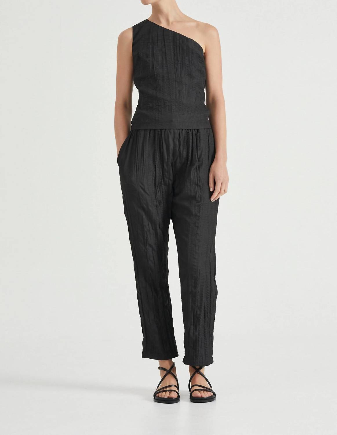 Rolling Wave One Shoulder Top