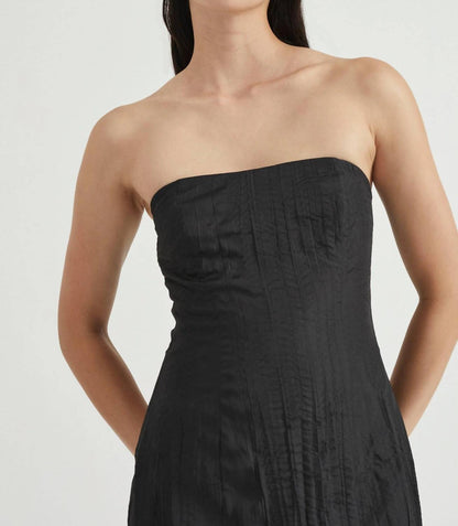 Rolling Wave Strapless Mini Dress