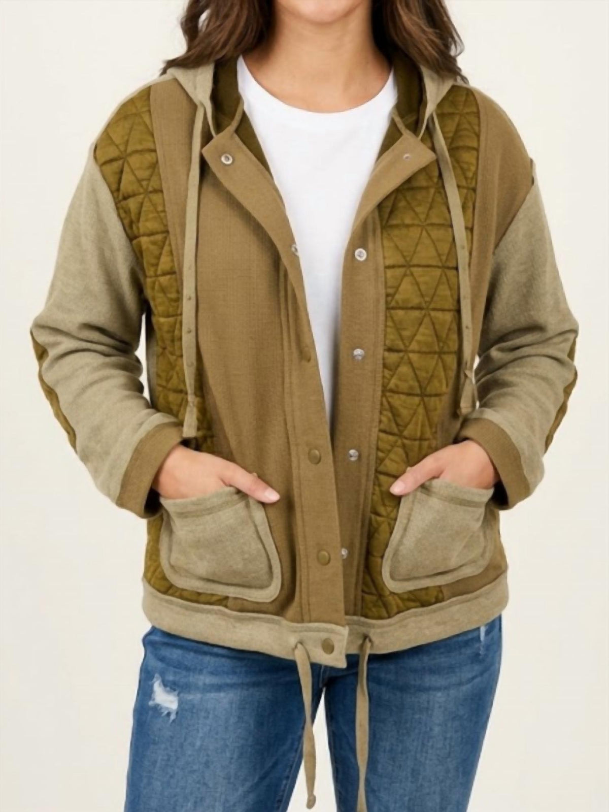 Quilted Hooded Shacket