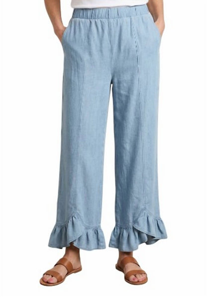 Akela Terry Ruffle Pants