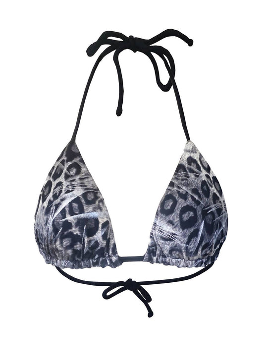 Reversible Cheetah Bikini Top