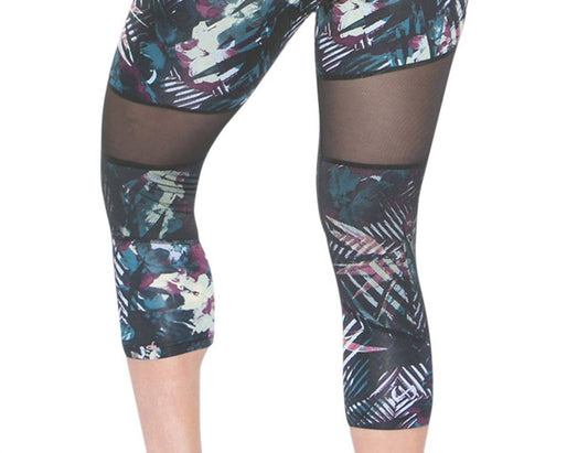 Mesh Panel Brigitte Capri Leggings