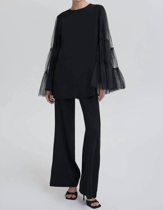 Touche Prive Women's Spotlight Tulle Tunic And Pants Set in Black