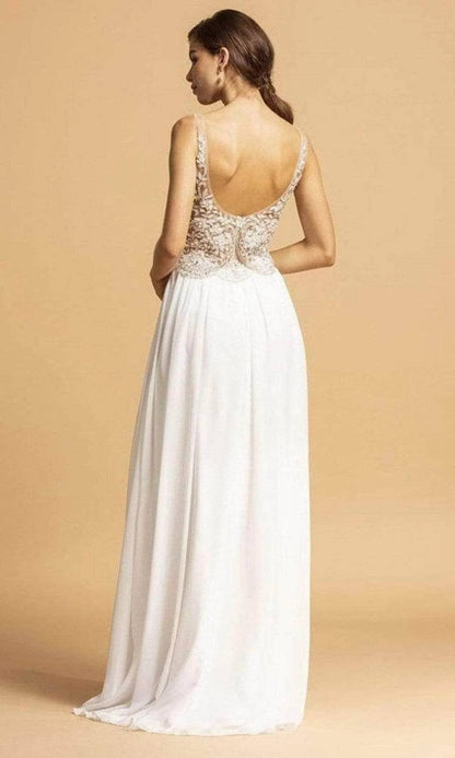 Beaded A-line Maxi Dress