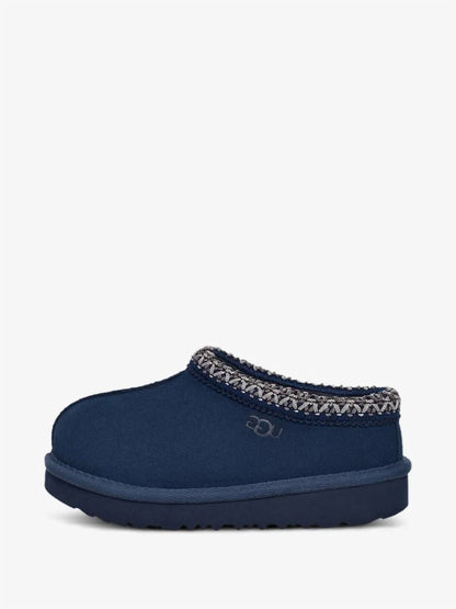 Kid's Suede Stitched Slippers