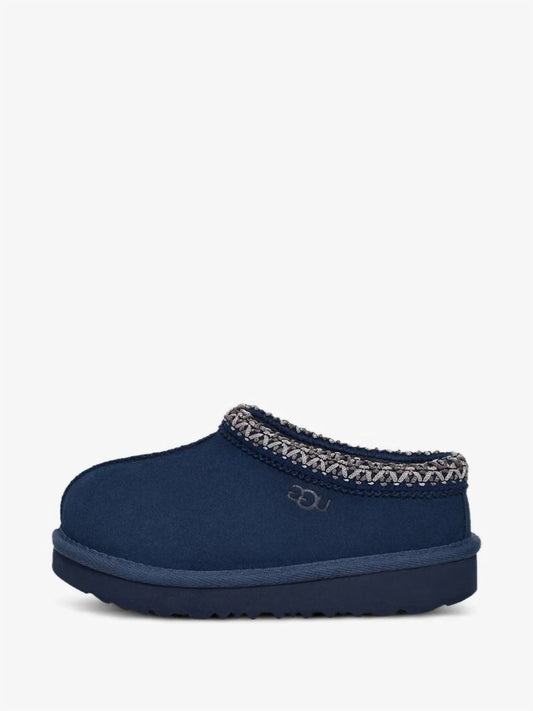 Kid's Suede Stitched Slippers
