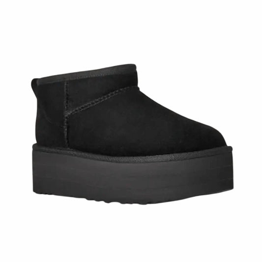 Women's Classic Mini Platform Slide On Winter Boots