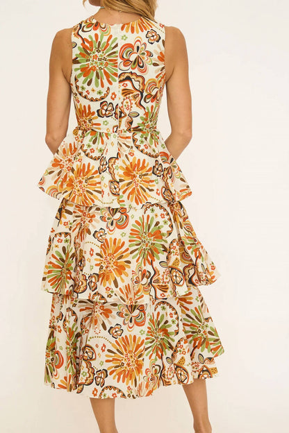 Savanna Tiered Halter Dress
