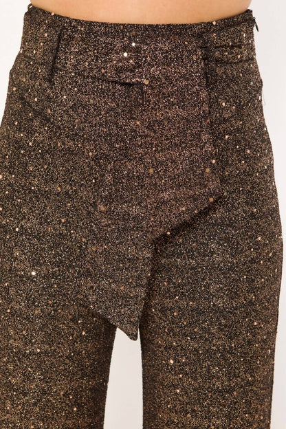 Sofia High Waisted Shimmer Pants