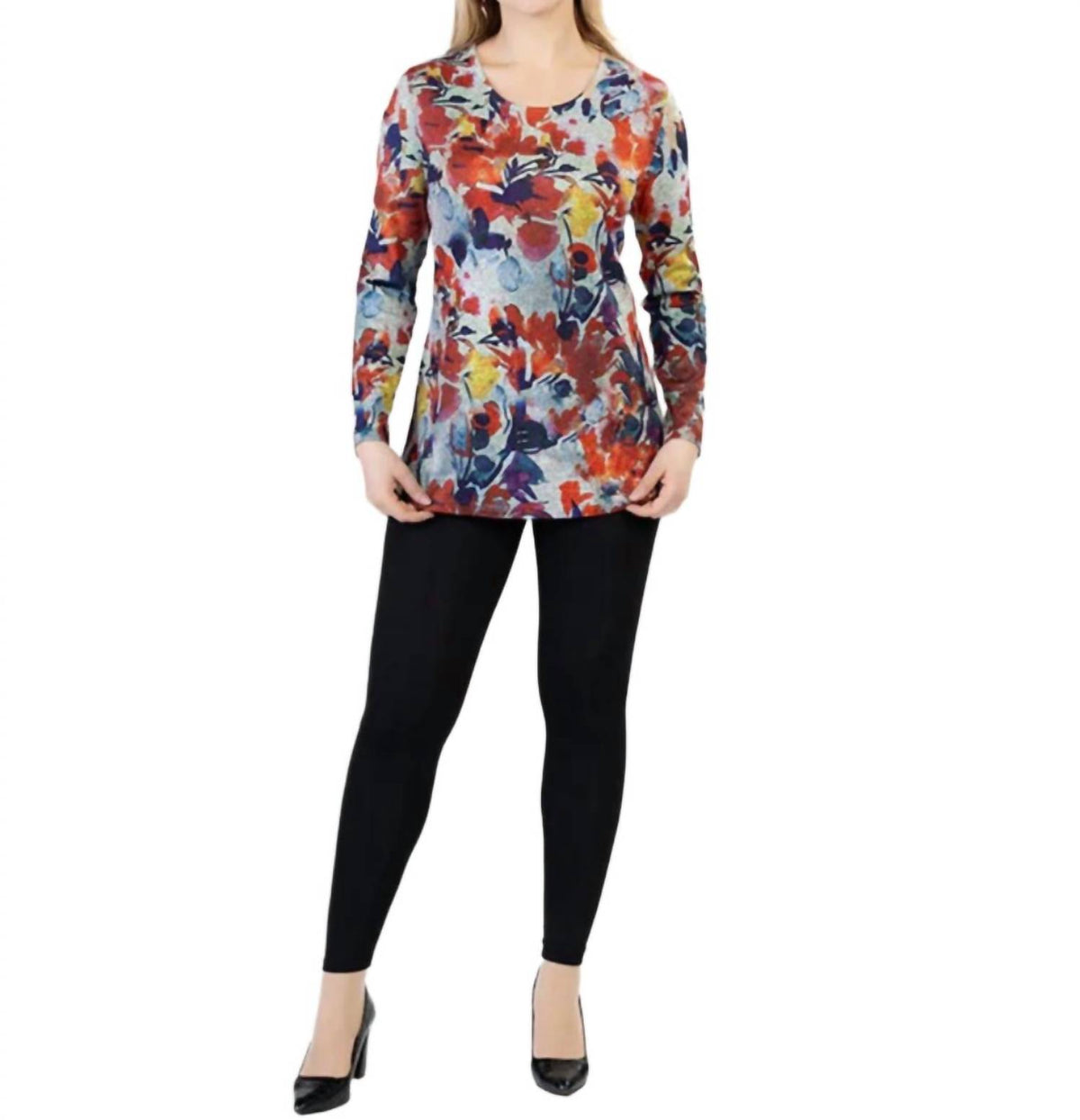 Autumn Floral Splash Top