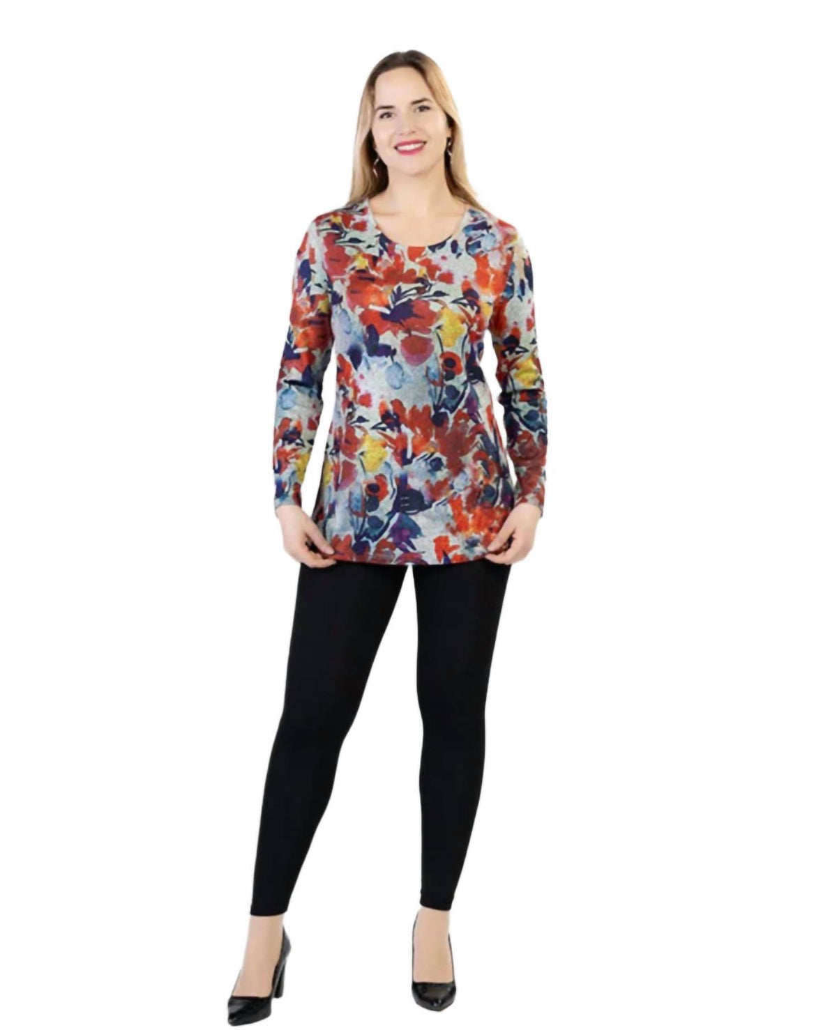Autumn Floral Splash Top