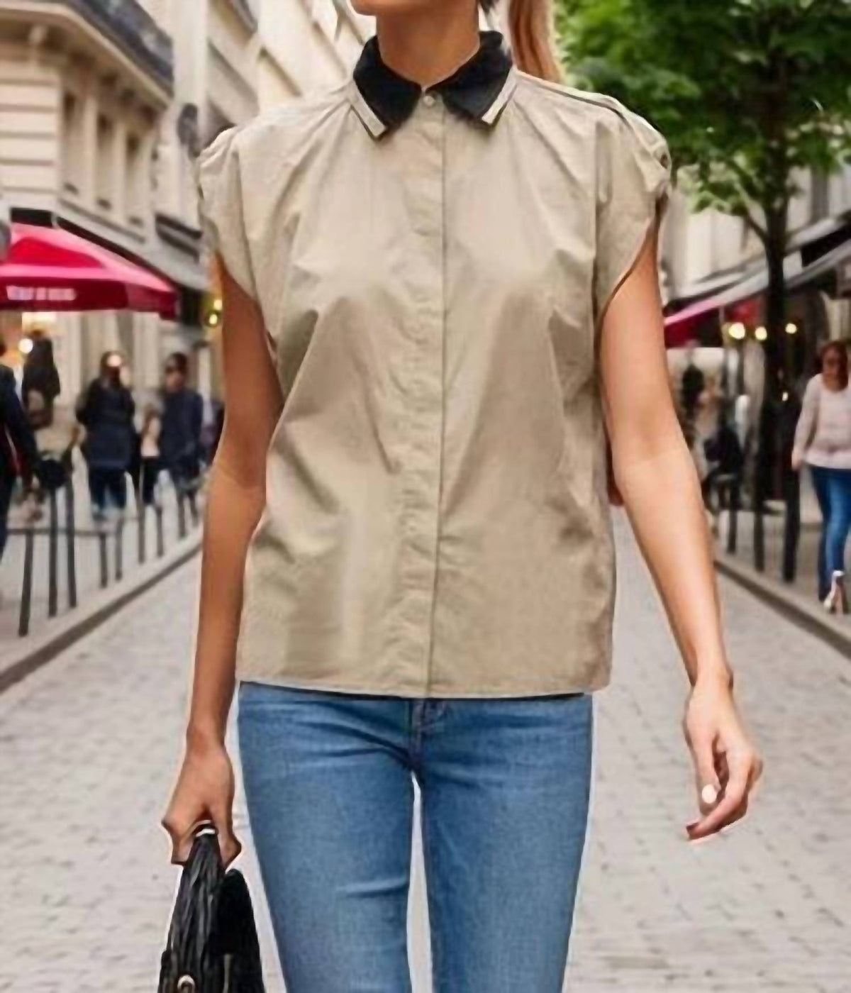 Detachable Collar Blouse