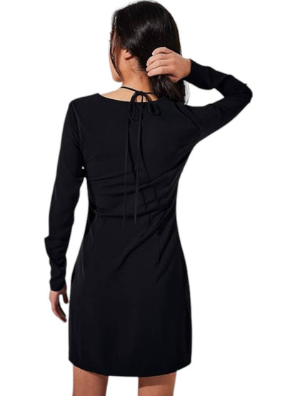 FRANCES HALTER STRAP DRESS