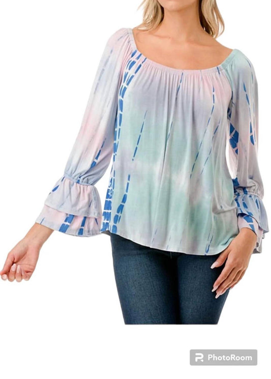Frances Off Shoulder Pastel Bamboo Top