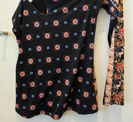 Women's Mixed Print One-shoulder Top