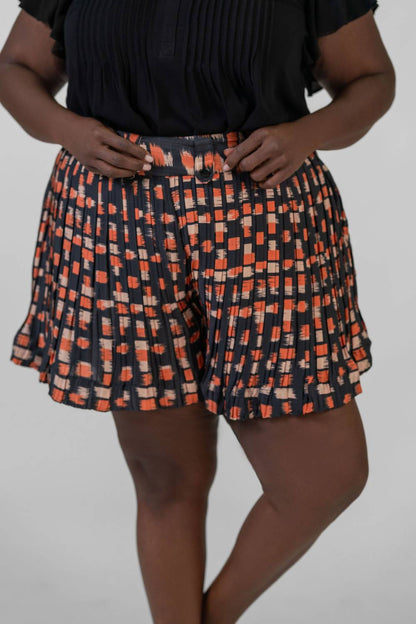 Flowy Check Short