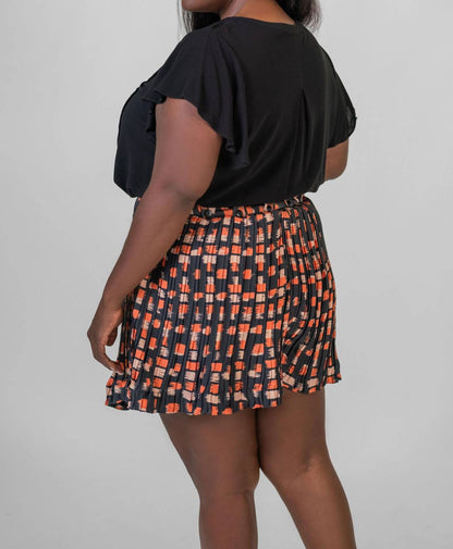Flowy Check Short