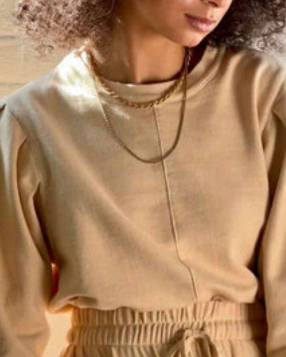 Avocado Dyed Crew Neck Top