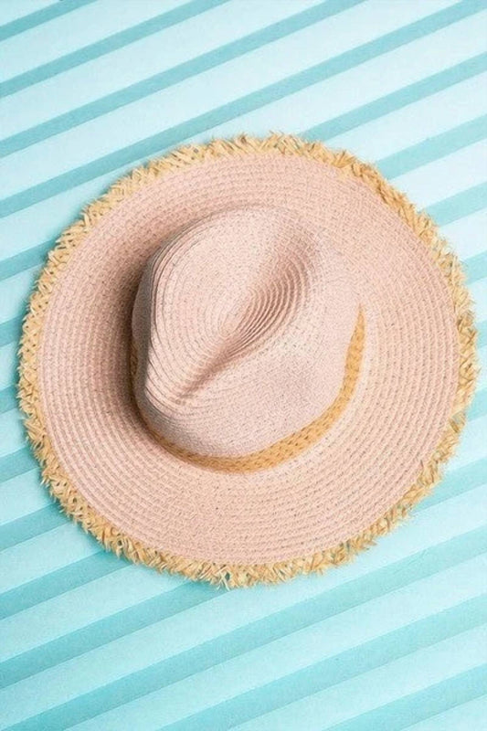 Women's Boho Fringe-edge Panama Sun Hat