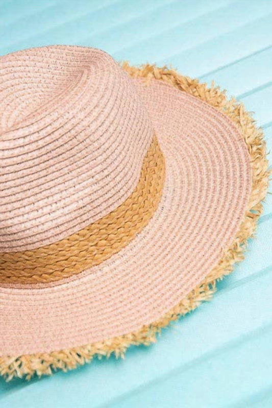 Women's Boho Fringe-edge Panama Sun Hat