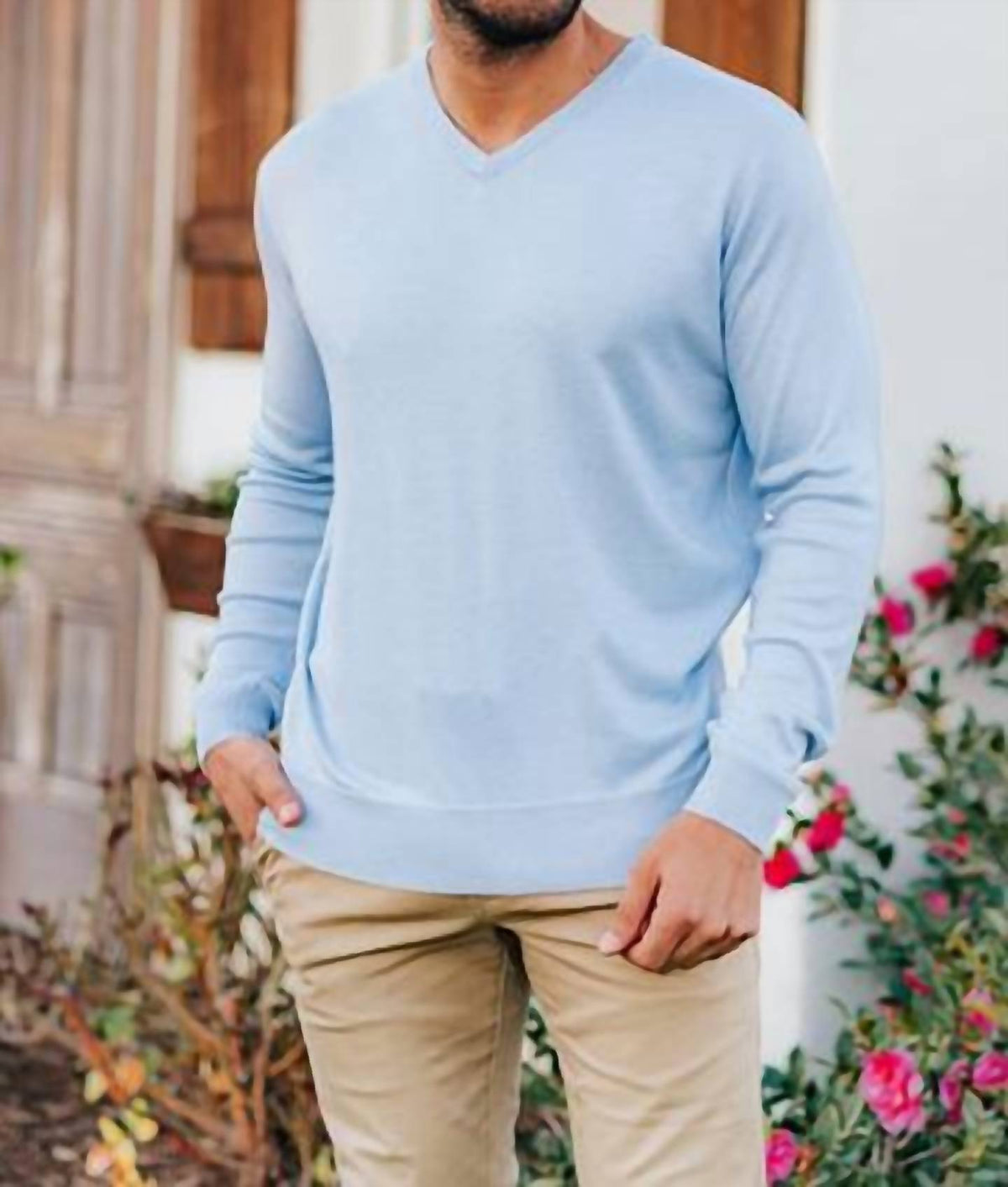 Soft Touch Chadwick V Neck Dress Sweater