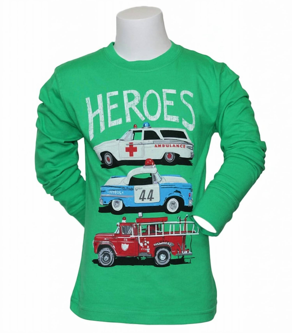 Kids Long Sleeve Classic Squad Cars T-shirt