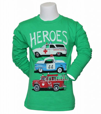 Kids Long Sleeve Classic Squad Cars T-shirt