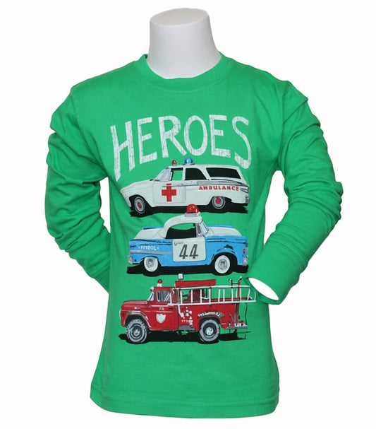 Kids Long Sleeve Classic Squad Cars T-shirt