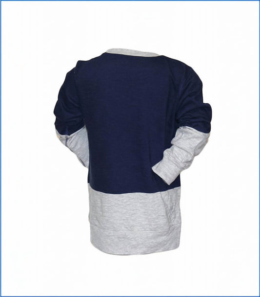 Kids Long Sleeve Eng Slub Flag Crew Tee