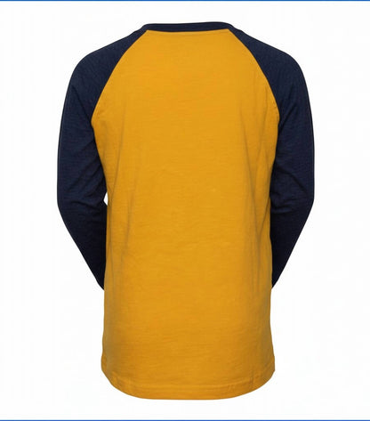 Kids Long Sleeve Soccer Happy Slub Raglan