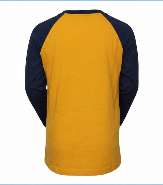 Kids Long Sleeve Soccer Happy Slub Raglan