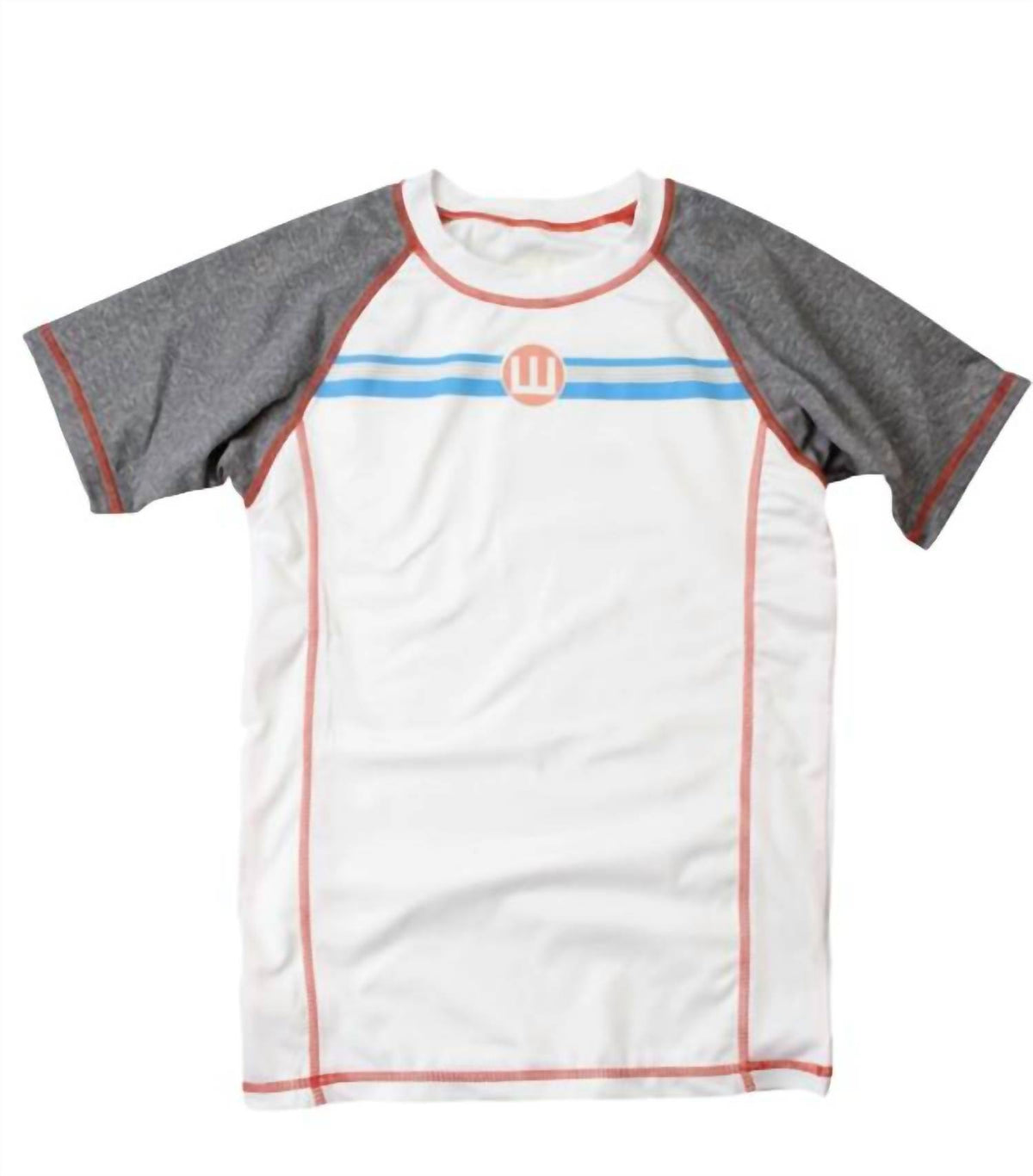 Kids Striped Logo Upf 50+ Rash Guard