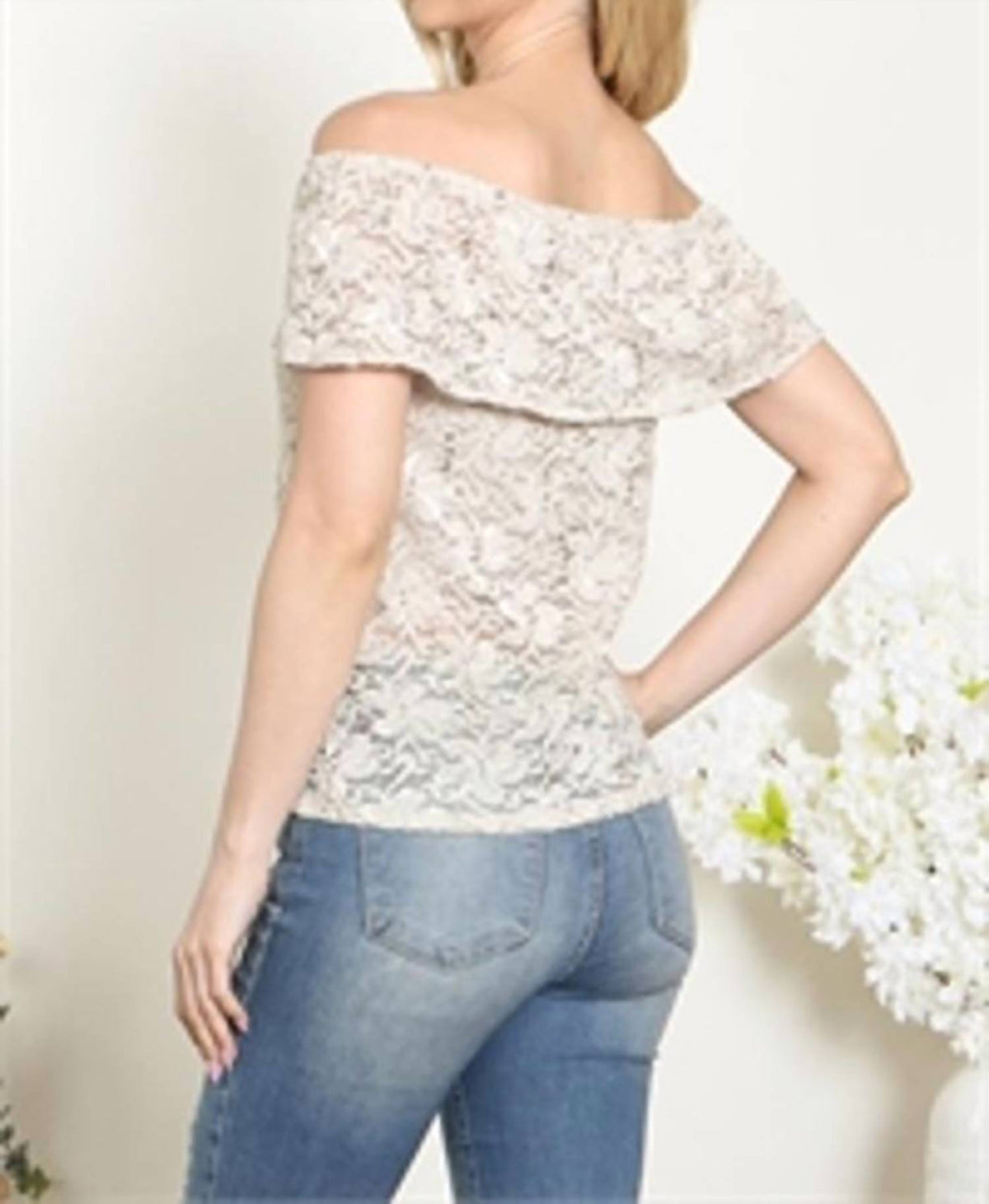 Off Shoulder Lace Top