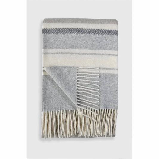 WHEAT Hanover Cashmere Throw in Grey